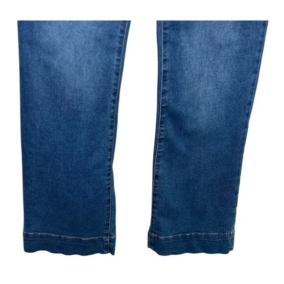 Bagatelle High Rise Wide Leg Medium Blue Jeans Contrast Trim 28 x 30 - Picture 4 of 8